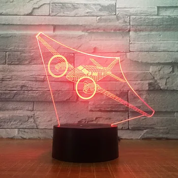 LED airplane light creative 7 color night light 3d table lamp acrylic usb light 1781
LED airplane light creative 7 color night light 3d table lamp acrylic usb light 1781