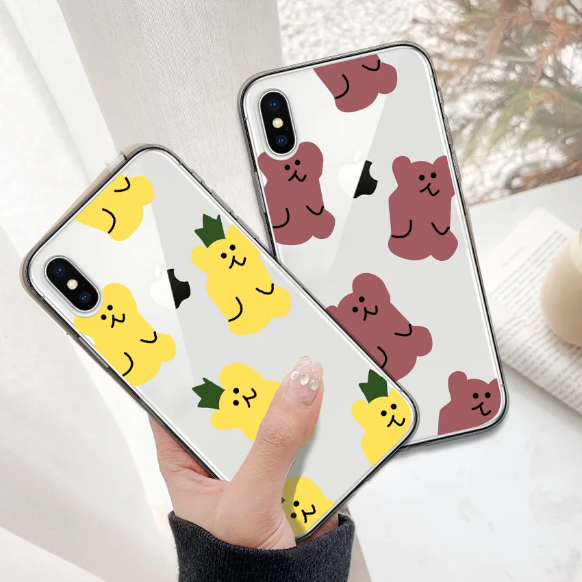 Gummy bear candy pattern retro Cute phone case for coque iPhone 7 8 6s 6 7 plus XS max Transparent case for iPhone cover X XR XS
Gummy bear candy pattern retro Cute phone case for coque iPhone 7 8 6s 6 7 plus XS max Transparent case for iPhone cover X XR XS