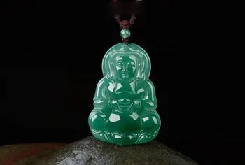 Jasper statue of Natural jade pendant Guanyin male green brand Jade pendant burma a goods certificate
Jasper statue of Natural jade pendant Guanyin male green brand Jade pendant burma a goods certificate