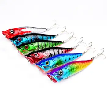 6pcs/pack 8cm/12g Fishing Lures Topwater Floating Popper Bait Bass Crankbait Swimbait 4# Hooks Spinning Saltwater Freshwater
6pcs/pack 8cm/12g Fishing Lures Topwater Floating Popper Bait Bass Crankbait Swimbait 4# Hooks Spinning Saltwater Freshwater