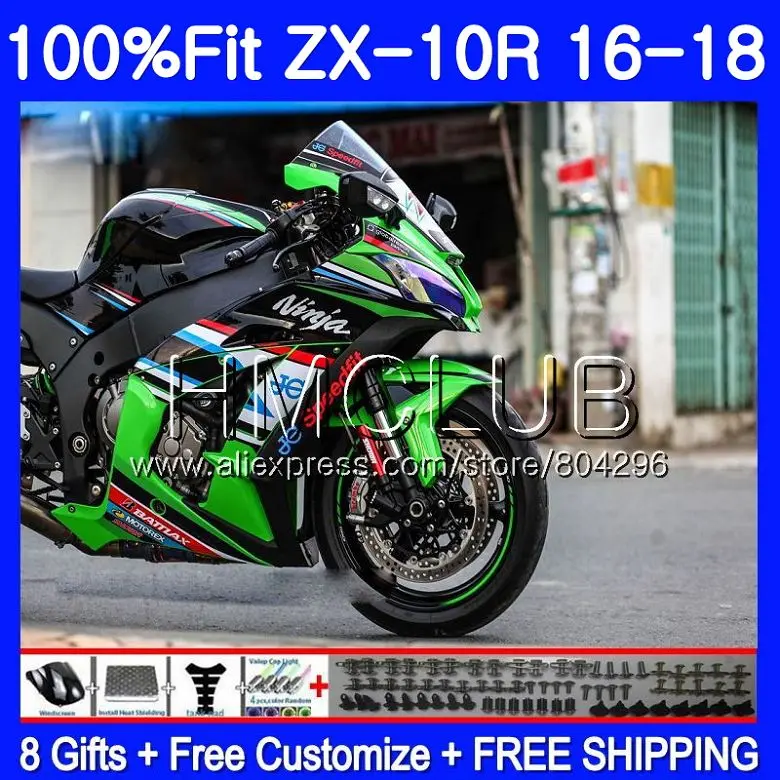 Injection Factory green For KAWASAKI NINJA ZX 10 R ZX10R 16 17 18 42HM13 ZX 10R ZX1000 ZX 1000 ZX-10R 2016 2017 2018 Fairing kit
Injection Factory green For KAWASAKI NINJA ZX 10 R ZX10R 16 17 18 42HM13 ZX 10R ZX1000 ZX 1000 ZX-10R 2016 2017 2018 Fairing kit