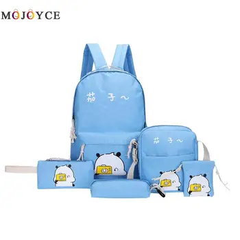 5pcs/set Chinese Cartoon Character Print Canvas Women Backpack Preppy Style Teenager Girls Backpack
5pcs/set Chinese Cartoon Character Print Canvas Women Backpack Preppy Style Teenager Girls Backpack