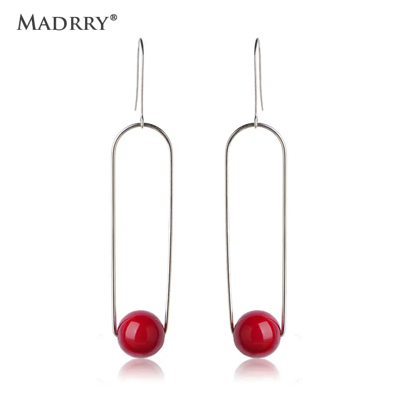 Madrry Red Simulated Pearl Personality Drop Earrings For Women Girls Ear Piercing Hanging Aretes Orecchini Gioielli Party Gift
Madrry Red Simulated Pearl Personality Drop Earrings For Women Girls Ear Piercing Hanging Aretes Orecchini Gioielli Party Gift