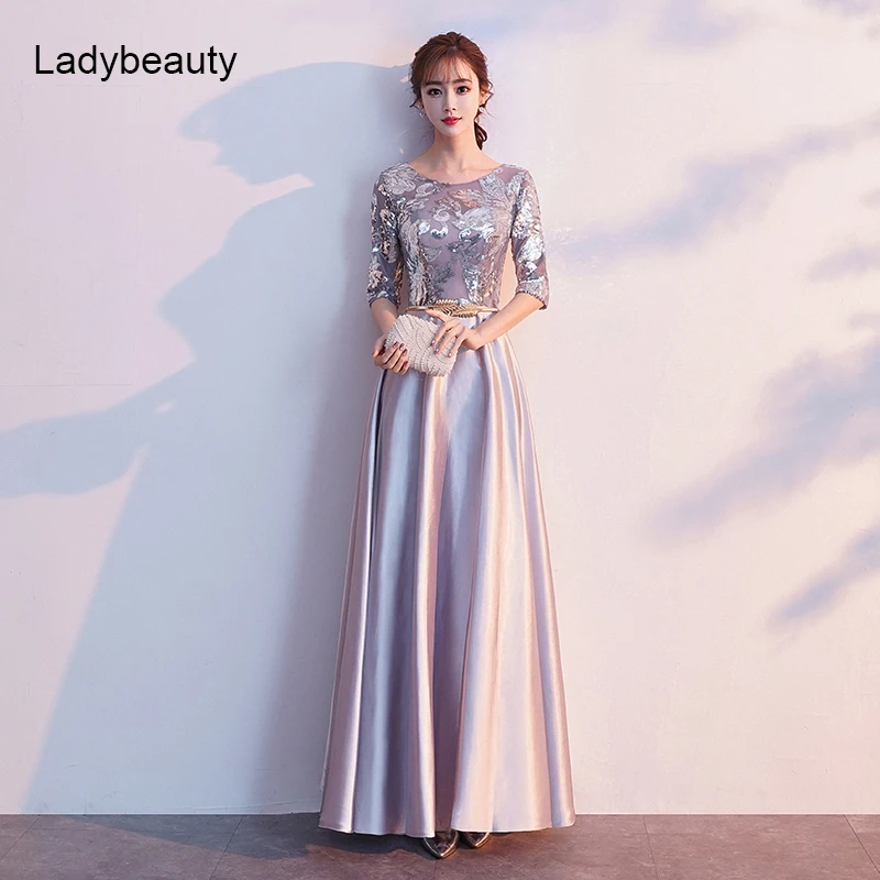 Ladybeauty 2019 A Line Sequins Evening Dress Long Prom Party Dresses Evening Gown Formal Dress Half Sleeves Robe De Soiree
Ladybeauty 2019 A Line Sequins Evening Dress Long Prom Party Dresses Evening Gown Formal Dress Half Sleeves Robe De Soiree