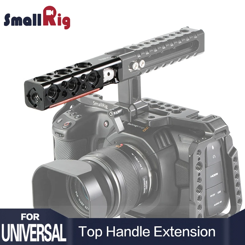 SmallRig DSLR Camera Cage Handle Grip Top Handle Straight Extension With 1/4 Thread Holes And Arri Locating Holes HTR2297
SmallRig DSLR Camera Cage Handle Grip Top Handle Straight Extension With 1/4 Thread Holes And Arri Locating Holes HTR2297