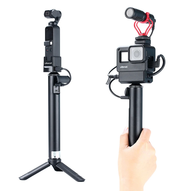 Power Bank for DJI OSMO Pocket 5200mAh Extend Pole Stick Handle Grip for Gopro Hero 7 6 5 EKEN Sjcam Vlog Stick Grip
Power Bank for DJI OSMO Pocket 5200mAh Extend Pole Stick Handle Grip for Gopro Hero 7 6 5 EKEN Sjcam Vlog Stick Grip
