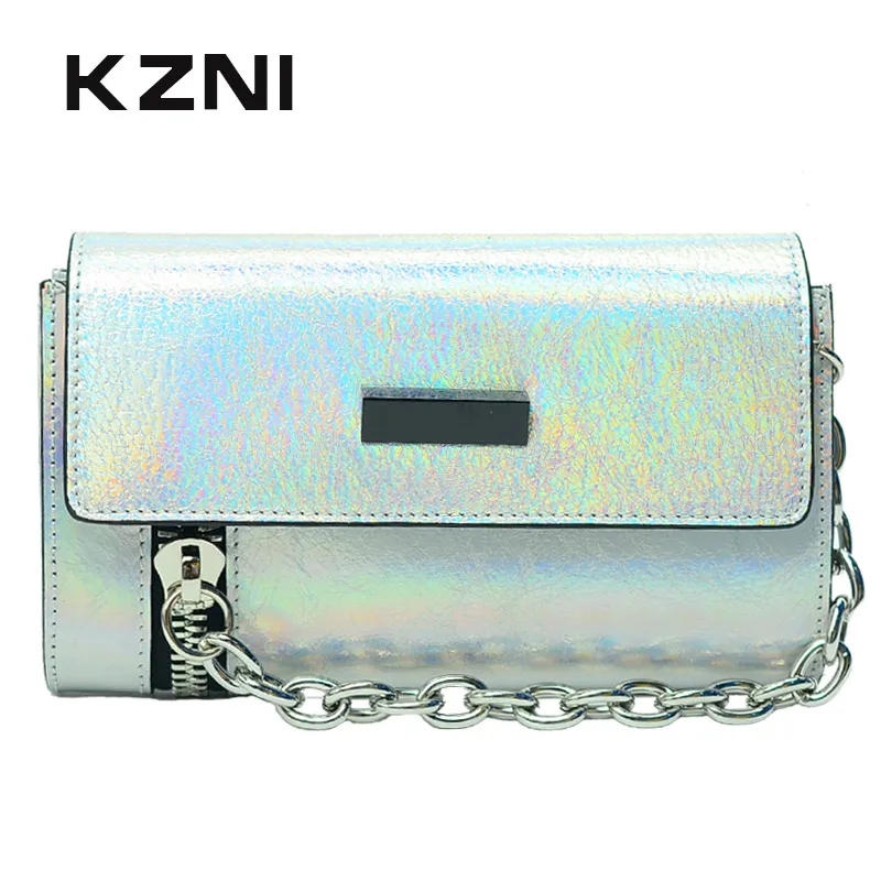 

KZNI Genuine Leather Handbags Women Shoulder Bags for Girls Day Clutches Designer Handbags High Quality Sac a Main Femme 2151