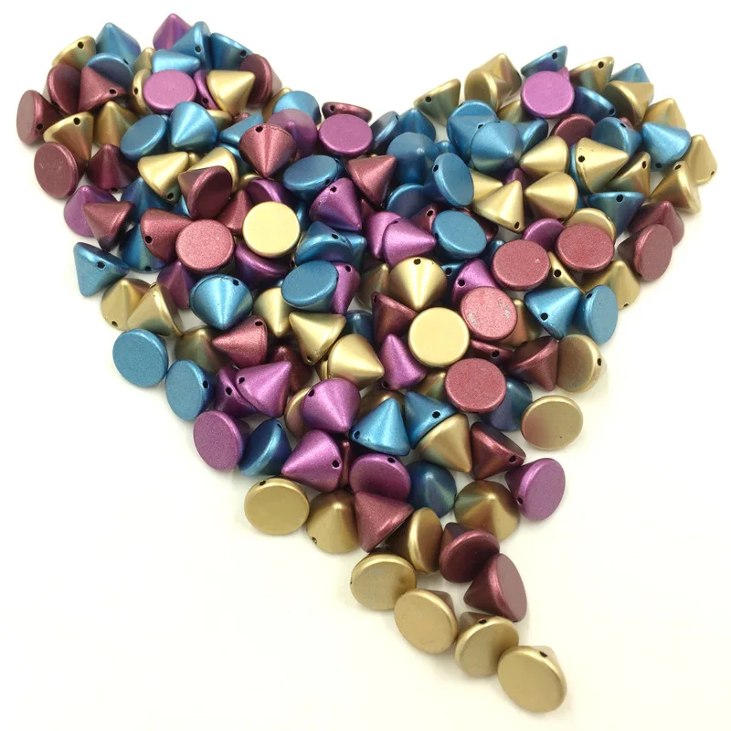 Acrylic Spacer Beads Jewelry DIY Making Accessories Mixed Colors Round Cone 10x8mm 50Pcs
Acrylic Spacer Beads Jewelry DIY Making Accessories Mixed Colors Round Cone 10x8mm 50Pcs