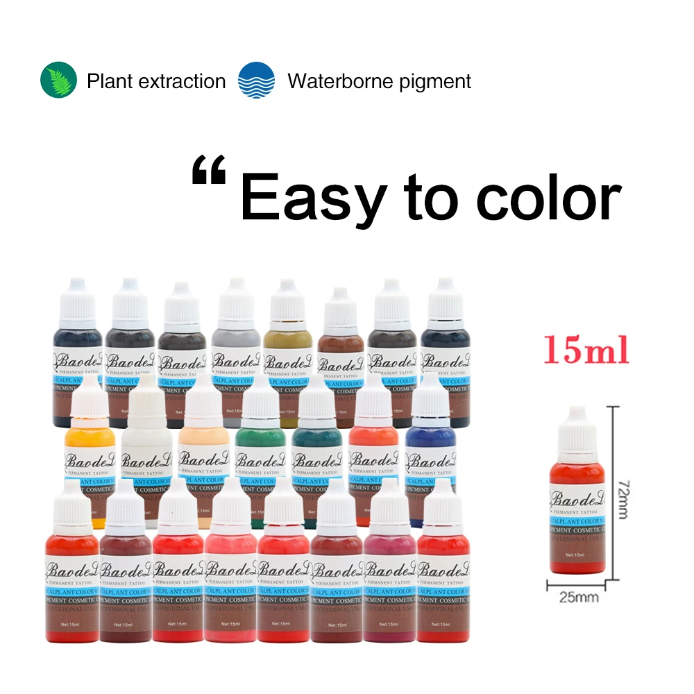 1OZ Tattoo Ink Pigment for Permanent Makeup Eyebrow Eyeliner Lip Body Tattoo Art (23 Colors for Choosing) Beauty tools
1OZ Tattoo Ink Pigment for Permanent Makeup Eyebrow Eyeliner Lip Body Tattoo Art (23 Colors for Choosing) Beauty tools