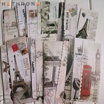 Hethrone 30pcs Vintage Europe scenery Eiffel Tower london Paper Bookmark papelaria boekenlegger Bookmarks Book Clip Supplies
Hethrone 30pcs Vintage Europe scenery Eiffel Tower london Paper Bookmark papelaria boekenlegger Bookmarks Book Clip Supplies