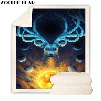 ZOOTOP BEAR Sherpa Throw Blanket Artist Galaxy Deer Bed Blankets Star Background Fleece Blanket Deer Very Soft Velvet Plush
ZOOTOP BEAR Sherpa Throw Blanket Artist Galaxy Deer Bed Blankets Star Background Fleece Blanket Deer Very Soft Velvet Plush