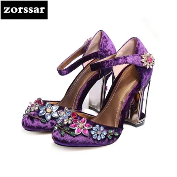 {Zorssar} Fashion Rhinestone Heels Women Sandals Summer Shoes Women Chunky High Heels Sandals Party dress shoes Big Size 43
{Zorssar} Fashion Rhinestone Heels Women Sandals Summer Shoes Women Chunky High Heels Sandals Party dress shoes Big Size 43