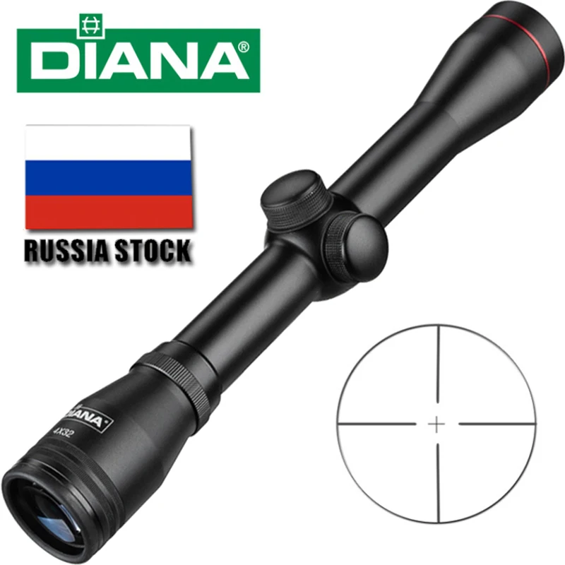 Tactical 4X32 Riflescope One Tube Glass Double Crosshair Reticle Optical Sight Rifle Scope
Tactical 4X32 Riflescope One Tube Glass Double Crosshair Reticle Optical Sight Rifle Scope