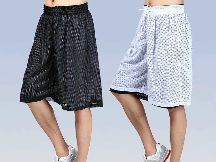 Men's Casual Reversible Basketball Shorts for Athletic Wear3