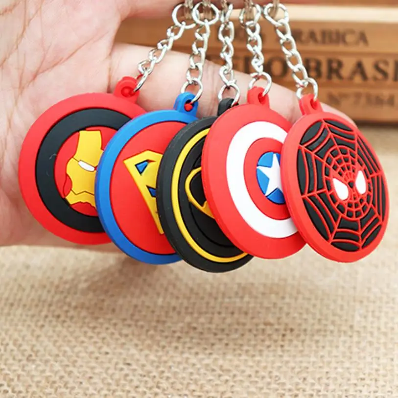 PVC soft plastic 3D stereo car keychain super hero cartoon character key ring car key pendant interior accessories gift
PVC soft plastic 3D stereo car keychain super hero cartoon character key ring car key pendant interior accessories gift