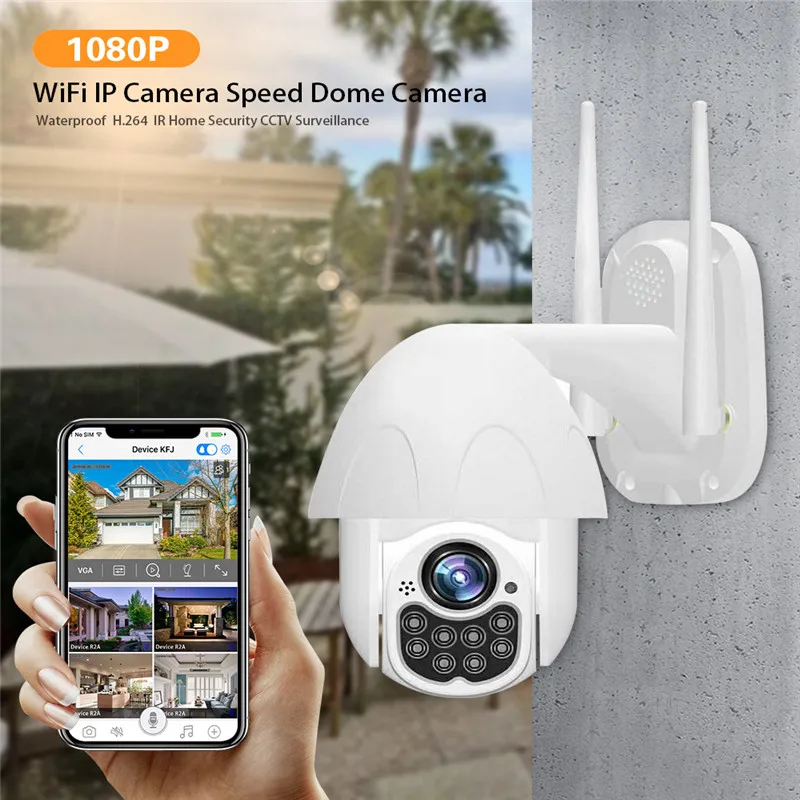 Outdoor PTZ HD Security IP Camera Wireless Surveillance 100ft Night Vision Cameras IP66 Weatherproof Professional Video Camera
Outdoor PTZ HD Security IP Camera Wireless Surveillance 100ft Night Vision Cameras IP66 Weatherproof Professional Video Camera