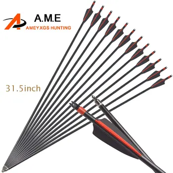 10/20pcs 31.5 Inch Archery Fiberglass Arrow Flecha Steel Black Plastic Feather Recurve Bow Hunting Camping Shooting Arrowheat
10/20pcs 31.5 Inch Archery Fiberglass Arrow Flecha Steel Black Plastic Feather Recurve Bow Hunting Camping Shooting Arrowheat
