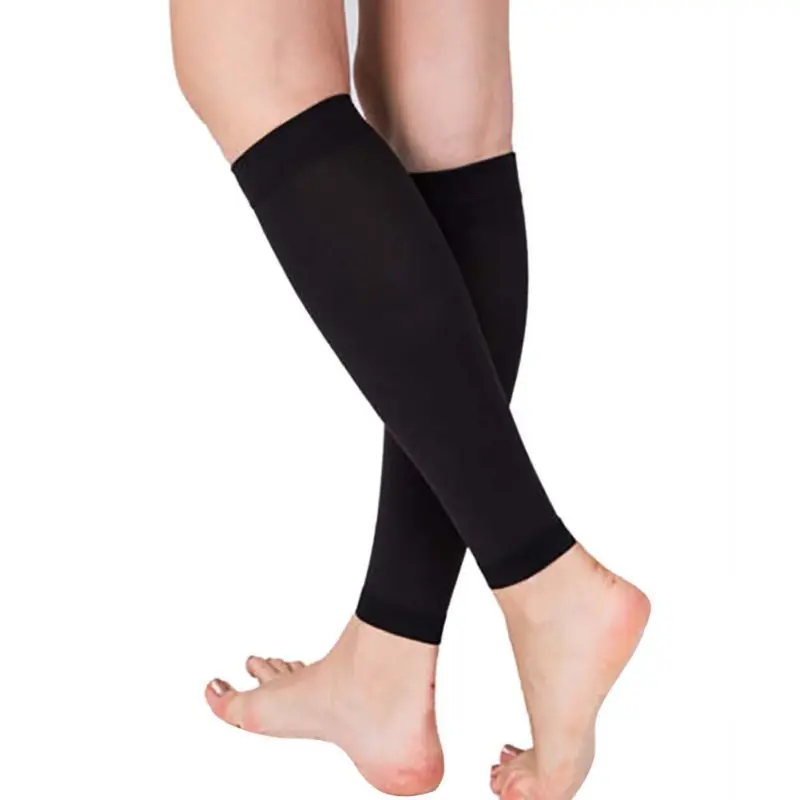 

1 Pair Relieve Leg Calf Sleeve Varicose Vein Circulation Compression Elastic Stocking Leg Support