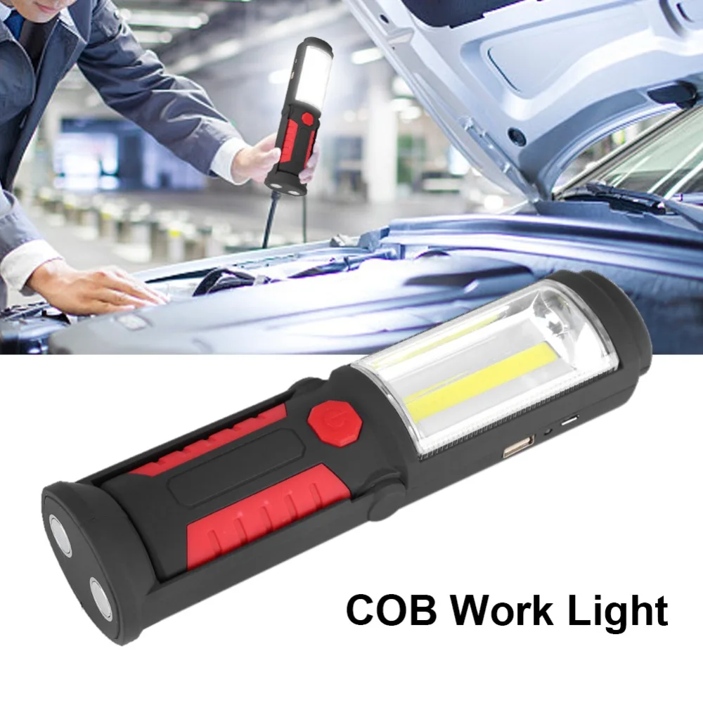 Rechargeable COB LED Work Light Torch Flashlight Camping Emergency Work Light Lamp lanterna with Magnetic Stand 2200mAh Battery
Rechargeable COB LED Work Light Torch Flashlight Camping Emergency Work Light Lamp lanterna with Magnetic Stand 2200mAh Battery