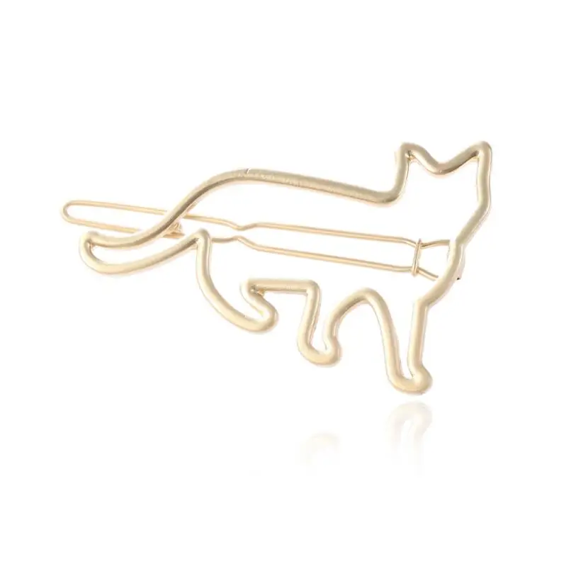 SMJEL Gold Minimalist Hollow Cat Hair Clip Fashion Party Head Jewelry Accessories Cute Animal Hairpins Girl Pet Lover brincos
SMJEL Gold Minimalist Hollow Cat Hair Clip Fashion Party Head Jewelry Accessories Cute Animal Hairpins Girl Pet Lover brincos