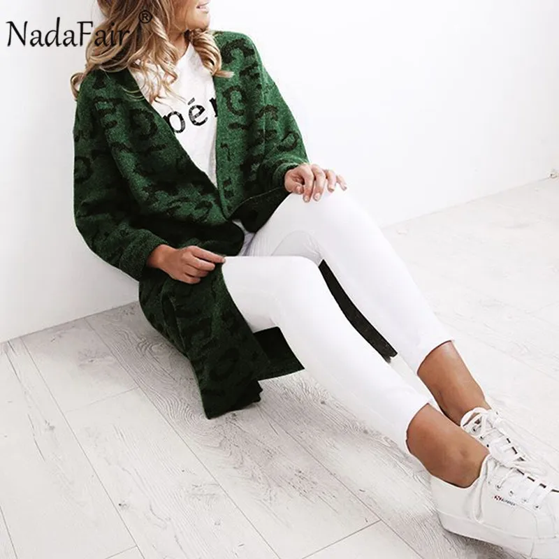Nadafair Leopard Long Cardigan Women Knitted Open Stitch 2019 Autumn Winter Casual Vintage Knitted Sweater Coat Plus Size
Nadafair Leopard Long Cardigan Women Knitted Open Stitch 2019 Autumn Winter Casual Vintage Knitted Sweater Coat Plus Size