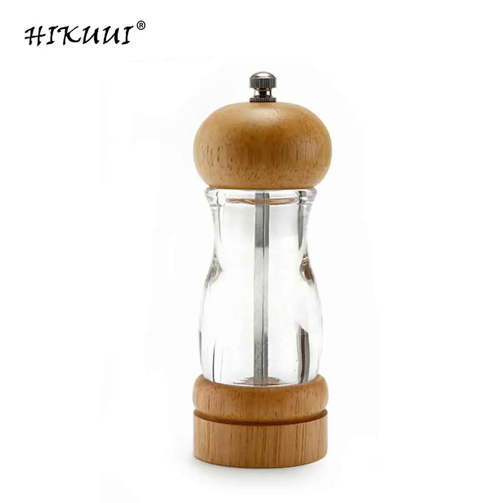 5 Inch Wood + Acrylic Salt Pepper Mill Grinder Manual Pepper Grinder Multi-purpose Pepper Mill Kitchen Tool New Style
5 Inch Wood + Acrylic Salt Pepper Mill Grinder Manual Pepper Grinder Multi-purpose Pepper Mill Kitchen Tool New Style