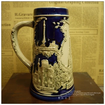 New Arrival Ceramic German Beer Mug Sagrada Familia Cathedral Hand Painted Mugs Embossed Pattern Coffee Cup 16*18cm
New Arrival Ceramic German Beer Mug Sagrada Familia Cathedral Hand Painted Mugs Embossed Pattern Coffee Cup 16*18cm