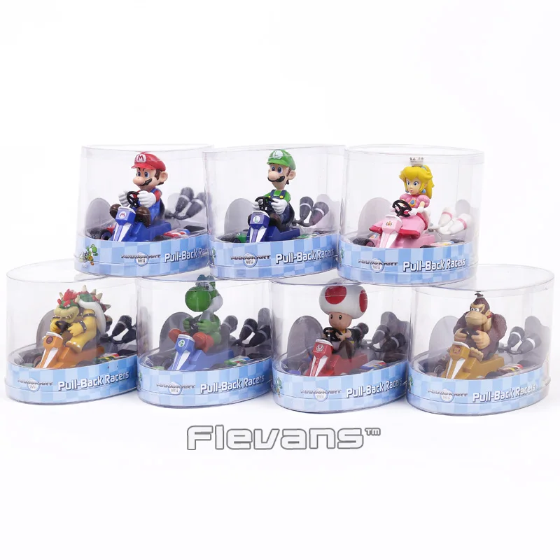 Super Mario Brothers Pull Back Racers Cars Mario Luiji Peach Bowser Toad Donkey Kong Yoshi PVC Figures Collectible Toys
Super Mario Brothers Pull Back Racers Cars Mario Luiji Peach Bowser Toad Donkey Kong Yoshi PVC Figures Collectible Toys