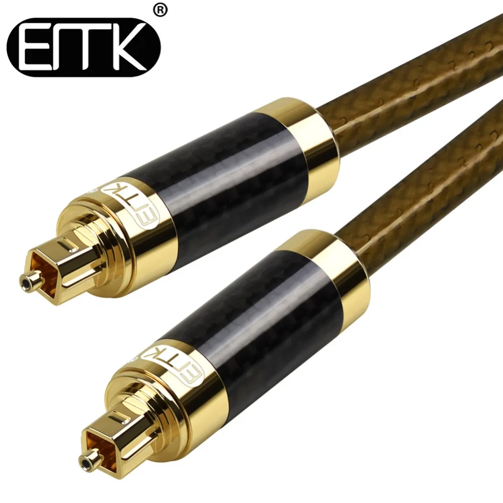 EMK Carbon fiber shell fiber optical digital SPDIF toslink audio cable free shipping
EMK Carbon fiber shell fiber optical digital SPDIF toslink audio cable free shipping