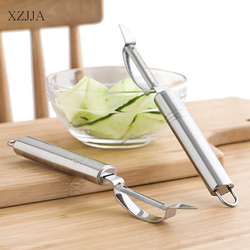 XZJJA Kitchen Stainless Steel Vegetable Fruit Peeler Potato Carrots Cucumber Slicer Knife Cooking Gadget Kitchen Accessories
XZJJA Kitchen Stainless Steel Vegetable Fruit Peeler Potato Carrots Cucumber Slicer Knife Cooking Gadget Kitchen Accessories