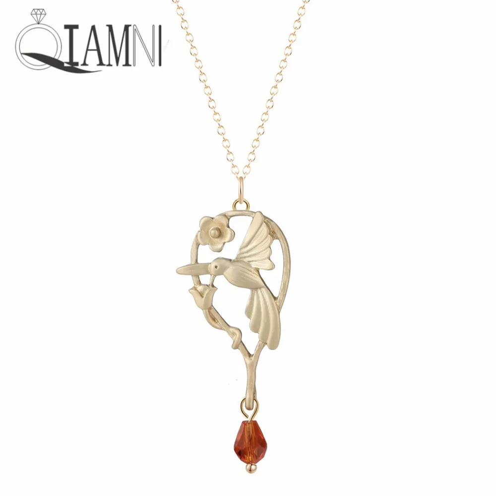 QIAMNI Hummingbird Animal Flower Colorful Beads Pendant Necklace for Women Girl Minimalist Jewelry Christmas Gift Accessories
QIAMNI Hummingbird Animal Flower Colorful Beads Pendant Necklace for Women Girl Minimalist Jewelry Christmas Gift Accessories