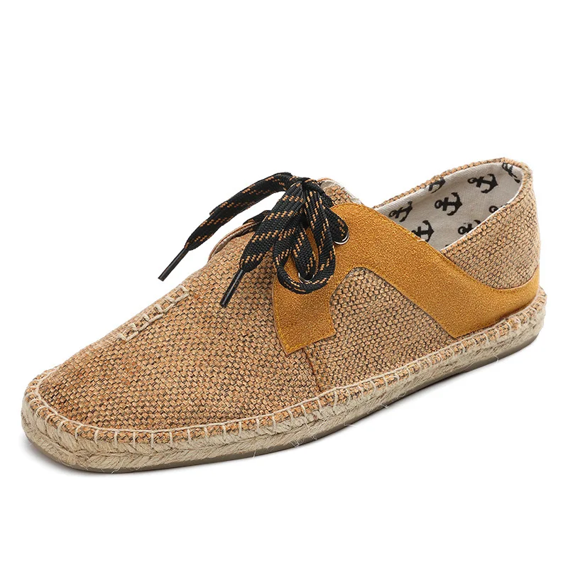 Fashion Trend 2018 New Spring Summer Boats Shoes Espadrilles Men's Flats Soft Breathable Hemp Shoes Casual Canvas Sneakers
Fashion Trend 2018 New Spring Summer Boats Shoes Espadrilles Men's Flats Soft Breathable Hemp Shoes Casual Canvas Sneakers