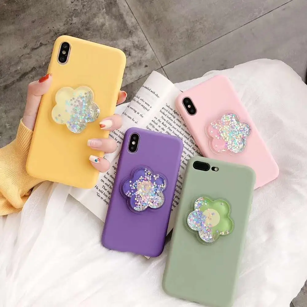 Korea Cute 3D Flower liquid Glitter Soft TPU silicone Cover Case for iphone 6 6S 7 8 plus X XS XR Mautx Anti fall phone Couqe
Korea Cute 3D Flower liquid Glitter Soft TPU silicone Cover Case for iphone 6 6S 7 8 plus X XS XR Mautx Anti fall phone Couqe