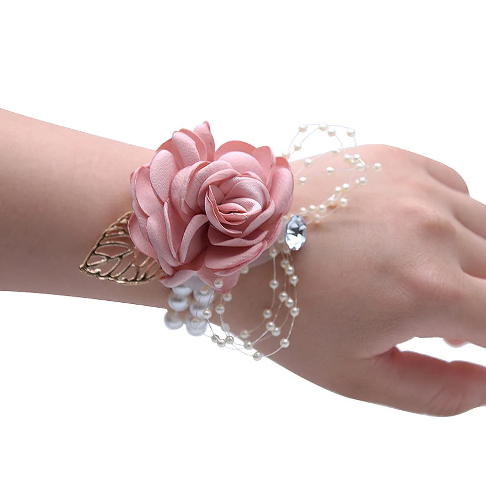 Girls Bridesmaid Wrist Flowers Wedding Prom Party Corsage Bracelet Fabric Hand Flowers Wedding Supply Accessories
Girls Bridesmaid Wrist Flowers Wedding Prom Party Corsage Bracelet Fabric Hand Flowers Wedding Supply Accessories