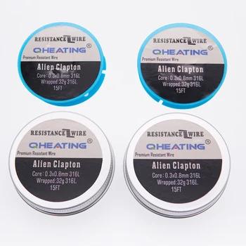 Qheating SS 316L Flat Alien Clapton Wire Metal box pack for RDA RBA Rebuildable Atomizer Heating Wires Coil Tool
Qheating SS 316L Flat Alien Clapton Wire Metal box pack for RDA RBA Rebuildable Atomizer Heating Wires Coil Tool