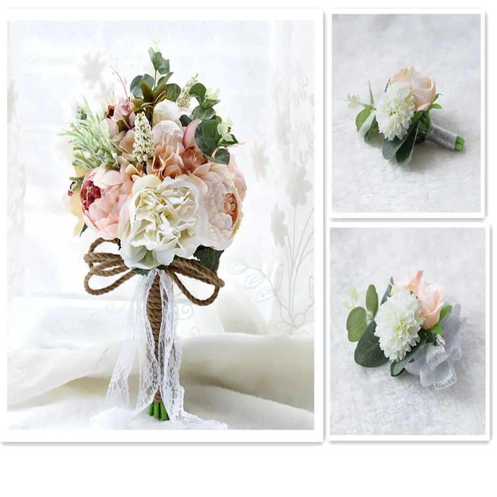 H&S BRIDAL Simple Wedding Bouquet (Wrist flower and boutonniere )Mixed Wedding Bridal Bouquet Set bouquet of flower for wedding
H&S BRIDAL Simple Wedding Bouquet (Wrist flower and boutonniere )Mixed Wedding Bridal Bouquet Set bouquet of flower for wedding