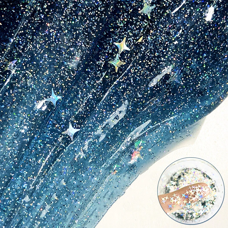 DIY Nail Art Tips Starry Sky Sequins Crystal Mud Filler Four Star Glitter Slices Slime Accessories Decoration Kids Mucus Toys
DIY Nail Art Tips Starry Sky Sequins Crystal Mud Filler Four Star Glitter Slices Slime Accessories Decoration Kids Mucus Toys