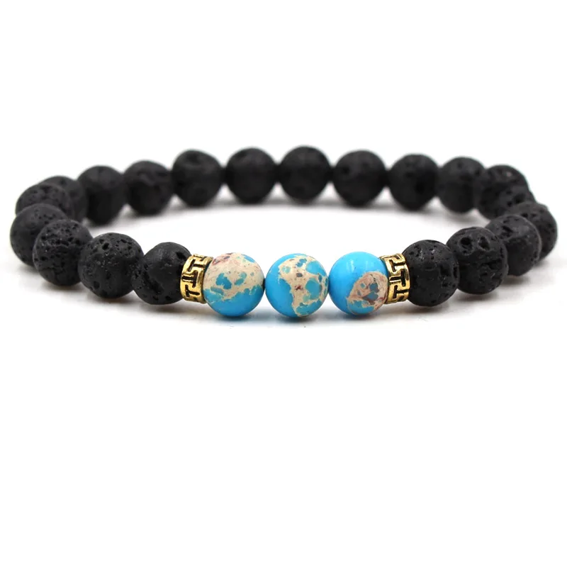 New Products Wholesale Black Lava Stone Bracelets Beads Natural Stone Bracelet Men Jewelry Stretch Yoga Bracelet
New Products Wholesale Black Lava Stone Bracelets Beads Natural Stone Bracelet Men Jewelry Stretch Yoga Bracelet