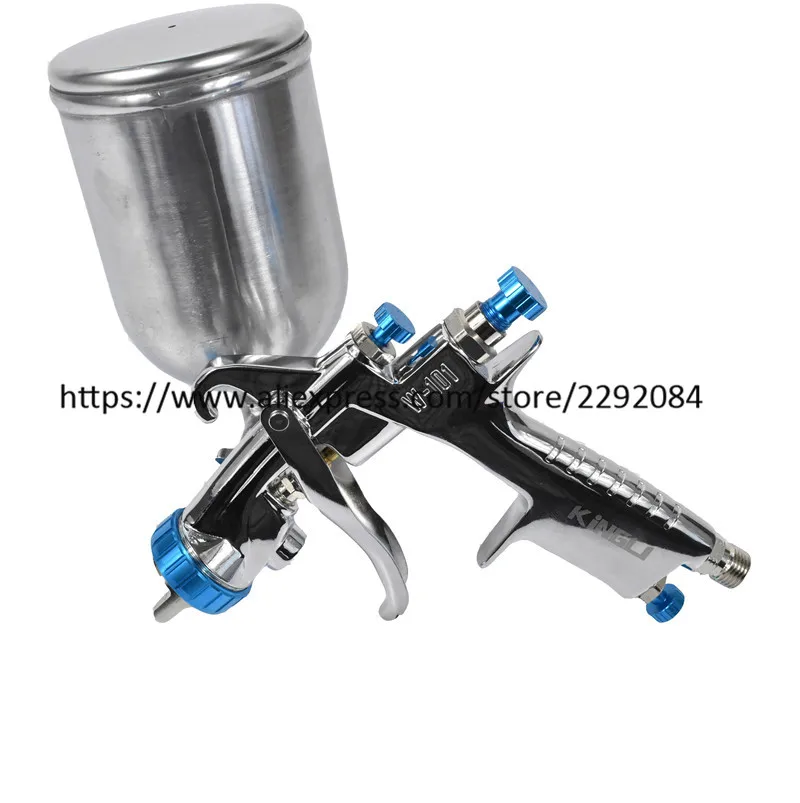 W-101 Spray Gun w101 HVLP Manual Paint Gun Gravity Type 0.8/1.0/1.3/1.5/1.8mm 134G 400ml Furniture Car Coating Painting
W-101 Spray Gun w101 HVLP Manual Paint Gun Gravity Type 0.8/1.0/1.3/1.5/1.8mm 134G 400ml Furniture Car Coating Painting