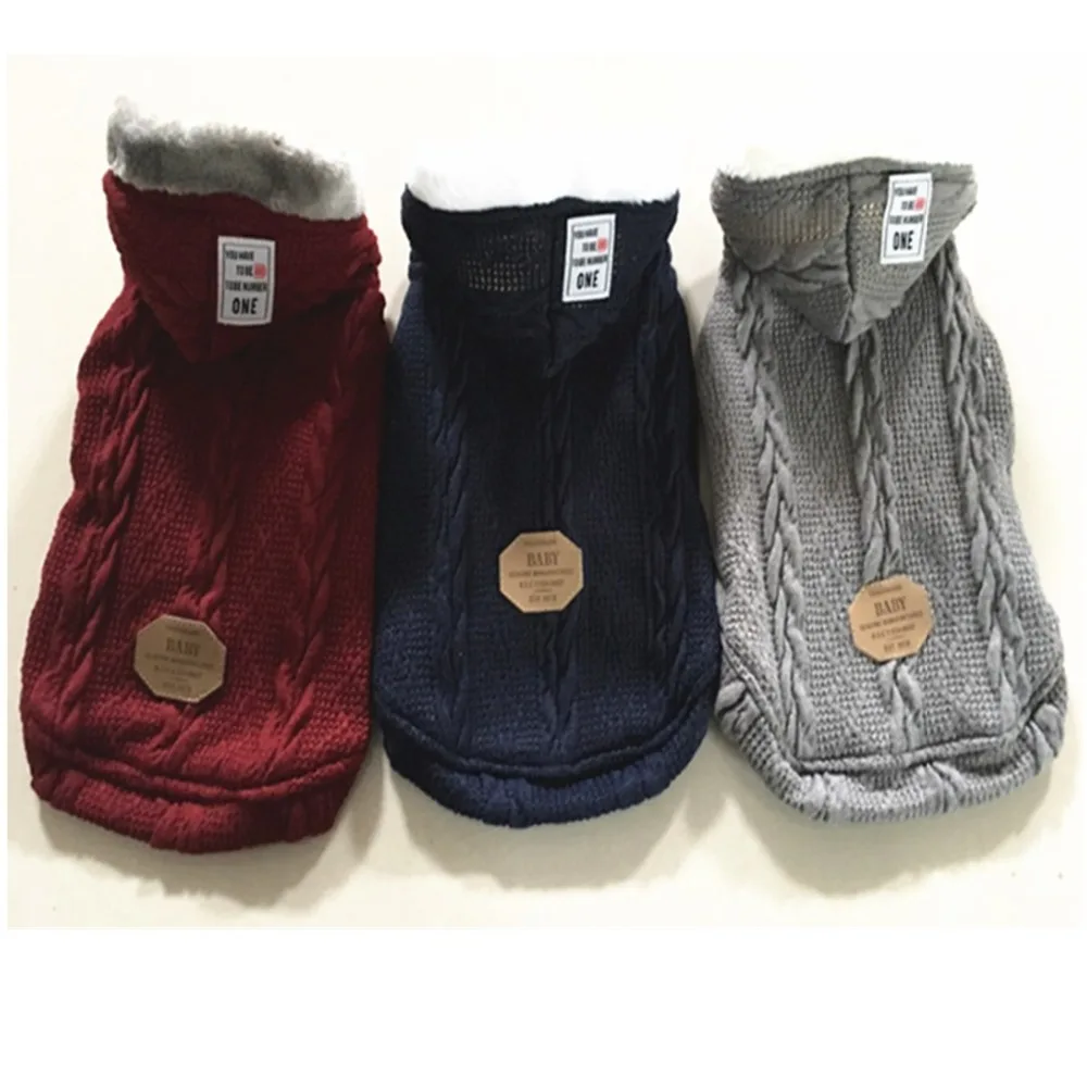 A42 Winter Thick Pet dog Sweater Coat Knitting Weave Puppy Hoodie clothes Classic Knitwear Small Dog Apparel Jacket Warm Parka
A42 Winter Thick Pet dog Sweater Coat Knitting Weave Puppy Hoodie clothes Classic Knitwear Small Dog Apparel Jacket Warm Parka