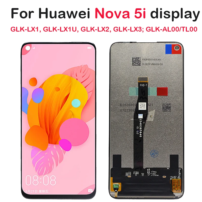 6.4'' lcd for huawei nova 5i LCD GLK-LX1 LX2 LX3 lcd Display Touch Screen Digitizer Assembly for huawei nova 5i Lcd Screen
6.4'' lcd for huawei nova 5i LCD GLK-LX1 LX2 LX3 lcd Display Touch Screen Digitizer Assembly for huawei nova 5i Lcd Screen
