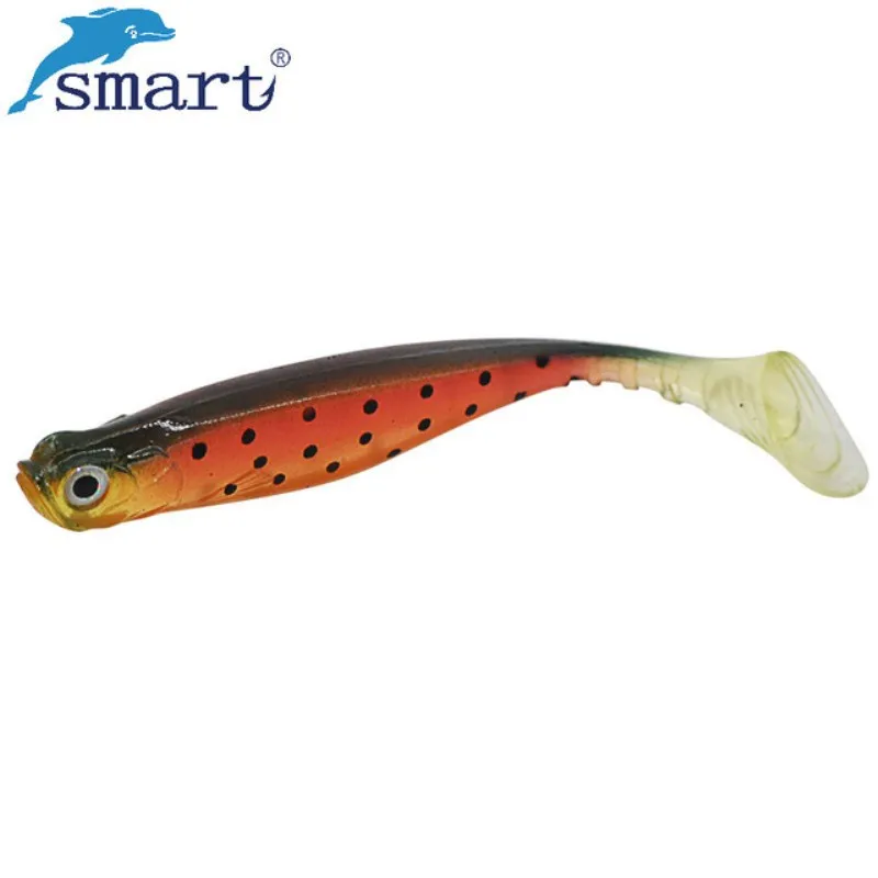 SMART Soft Fishing Bait 5pcs/lot 90mm 6.5g 3D Eyes Lure Silicone Isca Artificial Para Pesca Leurre Peche Tackle | Спорт и