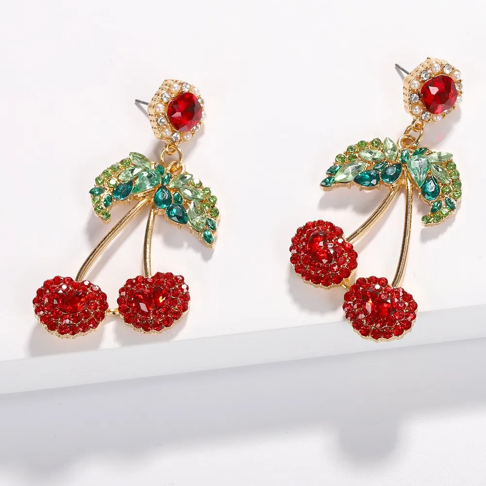 2019 Pink Red Cherry Earrings Fruit Fresh Cherry Eardrop Cute/Romantic Female Fashion Crystal Earrings Women Girl Party Jewelry
2019 Pink Red Cherry Earrings Fruit Fresh Cherry Eardrop Cute/Romantic Female Fashion Crystal Earrings Women Girl Party Jewelry