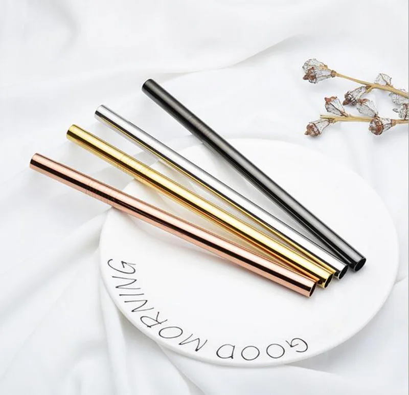 100pcs Food Grade 304 Stainless Steel Straight Drinking Straws Reusable Metal Smoothie Straws 265mm*6mm
100pcs Food Grade 304 Stainless Steel Straight Drinking Straws Reusable Metal Smoothie Straws 265mm*6mm