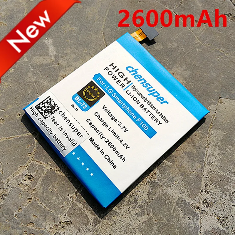 chensuper new 2600mAh Battery for LG Optimus VU F100 F100L F100S F100K VS950 P895 BL-T3
chensuper new 2600mAh Battery for LG Optimus VU F100 F100L F100S F100K VS950 P895 BL-T3