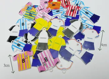30 piece DIY football T-shirt sharpe Vintage Plastic Pendant for DIY Retro Fashion Jewellery Chain clip Necklace Keychain
30 piece DIY football T-shirt sharpe Vintage Plastic Pendant for DIY Retro Fashion Jewellery Chain clip Necklace Keychain