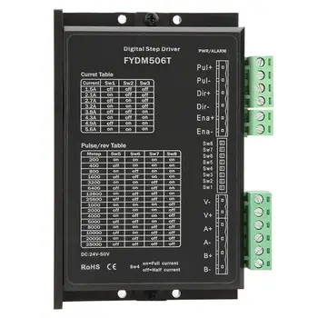 FYDM506T 2 Phase Stepper Motor Driver Stepping Motor Controller 24-50V DC Stepper Motor Driver Long Service Life Low Noise
FYDM506T 2 Phase Stepper Motor Driver Stepping Motor Controller 24-50V DC Stepper Motor Driver Long Service Life Low Noise