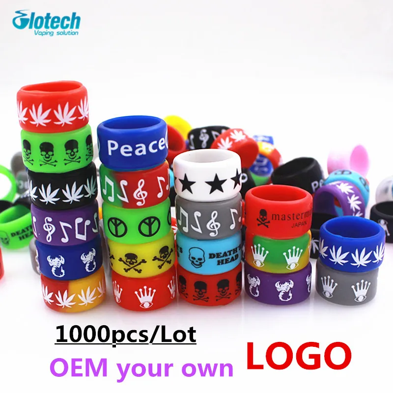 Glotech OEM 1000Pcs/Lot silicone rubber band Non Slip protection vape band for e cigarette mod RDA RBA vaporizer OEM own logo
Glotech OEM 1000Pcs/Lot silicone rubber band Non Slip protection vape band for e cigarette mod RDA RBA vaporizer OEM own logo
