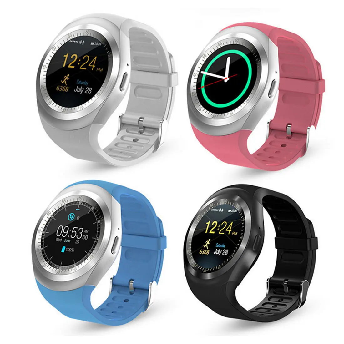 Y1 Bluetooth 2.0 Smart Watch SIM Card Pedometer Sleep Monitor Creative Watches Call Reminder Sport Watch for Android Phone
Y1 Bluetooth 2.0 Smart Watch SIM Card Pedometer Sleep Monitor Creative Watches Call Reminder Sport Watch for Android Phone