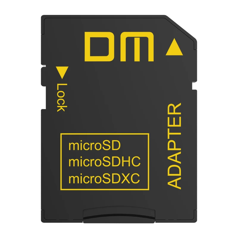 Адаптер DM SD SD2.0 совместимый с microSD microSDHC microSDXC поддерживает максимальную емкость |